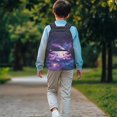 thumbnail image 3 of HUIACONG Cute Panda Rose Print School Backpack for Boys Girls Ages 6-18 Ergonomic Padded Shoulder Straps Large Capacity Bookbag for Elementary Middle High School Daily Use, 3 of 7