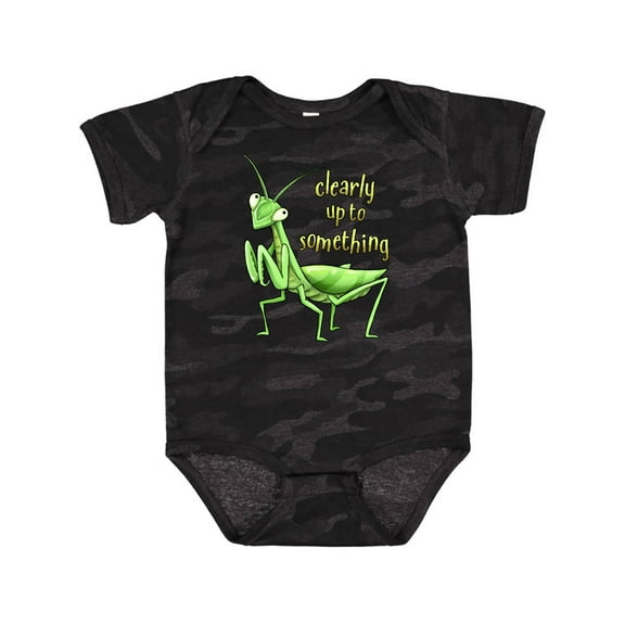 Inktastic Praying Mantis- Clearly Up to Something Boys or Girls Baby Bodysuit