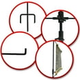 thumbnail image 5 of Atflbox Adjustable Shooting Target Stand for Outdoor, Paper Shooting Target Stand, Range BB Gun Airgun, 5 of 7