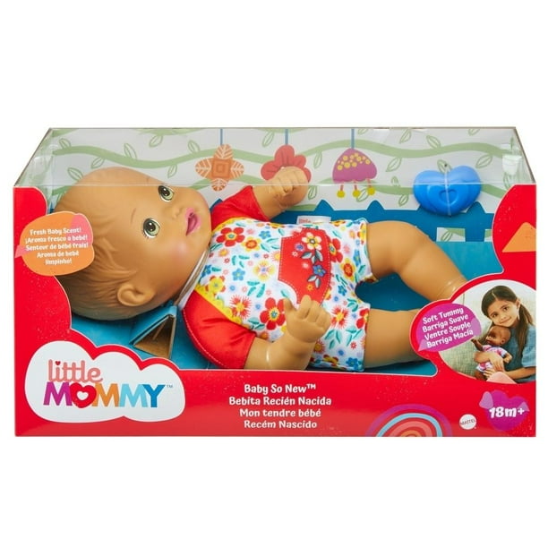 Muñeca Little Mommy Bebita Recién Nacida Chupón Azul