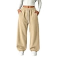 thumbnail image 2 of Miqool Girls Baggy Sweatpants Elastic Waist Drawstring Loose Fit Casual Fleece Jogger Sweat Pants with Pockets, 2 of 9
