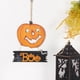 thumbnail image 5 of Bruja De Calabaza De Madera, Adorno Colgante, Arte De Pared Para Decoración De Halloween seitruly HA043585-01, 5 of 6