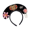 thumbnail image 2 of Tocado chino Hanfu perfecl diadema floral con corona estilo G, 2 of 7