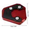 thumbnail image 3 of 1 Set Aluminum Alloy Motorcycle Kickstand Plate Pad for SUZUKI GSX8S 2022-2023 with Wrench Black Red, 3 of 6