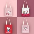 thumbnail image 2 of Bolsos de hombro de Hello Kitty para mujer, bolso de lona impermeable con dibujos animados Sanrio, con bolsillo interior con cremallera, regalo de cumpleaños para niñas, novedad de 2023, 2 of 4
