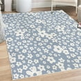 thumbnail image 1 of Floral Decorative Rug, Graphic Daisy Blossoms Design Colorful Background Spring Flowers Art, Quality Carpet for Bedroom Dorm and Living Room, 6 Sizes, Pale Ceil, by Ambesonne, 1 of 4