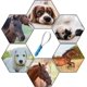 thumbnail image 5 of 1 pieza de hoja de muda bilateral para perros con hoja de acero inoxidable para herramientas de belleza para mascotas (azul), 5 of 5