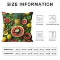 thumbnail image 5 of a Colorful Fruit Pattern with Watermelons and Lemons，Printed Pillows Case Soft Throw Pillow Printing Couch Pillowcase Square Multicolour, 5 of 5