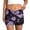 Purple, variant on Women Swim Shorts High Waisted Swimsuit Shorts Floral Print Drawstring Bathing Suits (Light Blue M)