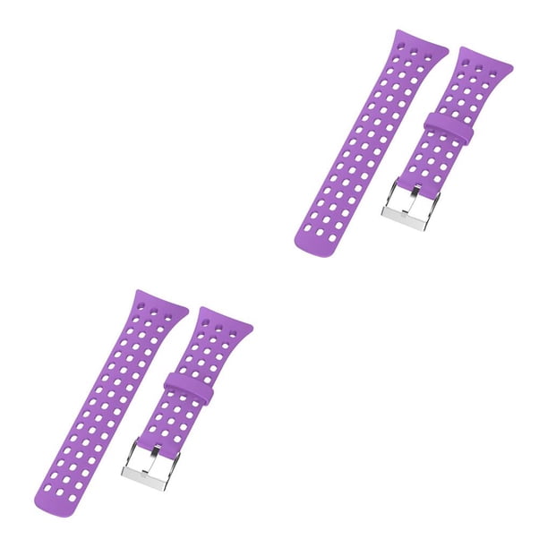 Correa de Repuesto Matsuzay Gel Craft Silicona Reloj Digital Resistente al Agua Negro Rosa 22.5x2cm 2Conjunto