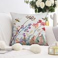 thumbnail image 3 of Bring the Outdoors In: Cream Wildflower 16x16inch Pillow Covers - Farmhouse Decor Throw Pillows, Perfect for Couch, Sofa & Outdoor Decorations, Set of 2, 3 of 7