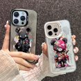thumbnail image 5 of Case for IPHONE11 12 Color Silver Laser 3PROMAX 14PRO 15 15PRO Personality Anti-drop 15PROMAX Tide Cool Bear Mobile Phone Case, 5 of 5