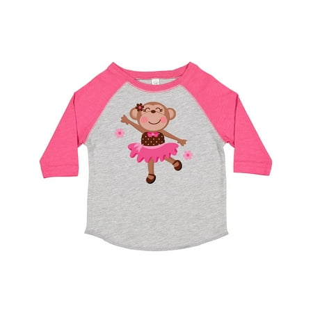 

Inktastic Ballerina Dance Monkey Gift Toddler Toddler Girl T-Shirt