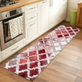 thumbnail image 3 of Red Morocco Runner Rug 2x6 FT,Non Slip Hallway Carpet,Rustic Country Smear Street Mottled Art Washable Soft Floor Carpet Non-Shedding Throw Runner Carpet Long Rug for Entryway Kitchen Bedside Door, 3 of 9