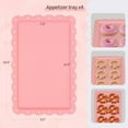 thumbnail image 2 of Tiered Cake Stand Display Set - 3+3+4 Piece Dessert Tray for Macarons, Cupcakes & Pastries | Wedding, Birthday Party Decor | Stackable Serving Stand for Home Bakery & Commercial Use (Pink), 2 of 5