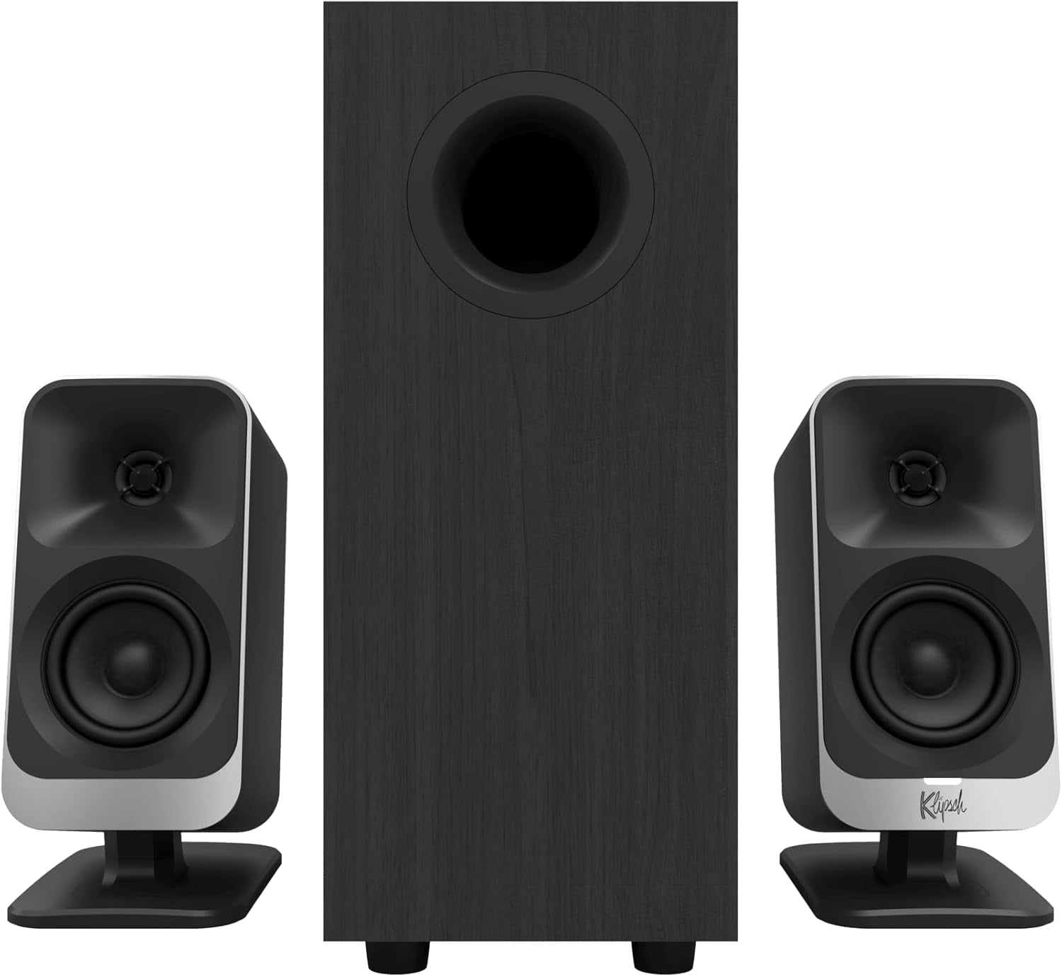 Klipsch ProMedia Lumina Powered 2.1 Computer Gaming Speaker System with Subwoofer, Bluetooth and LED Color Lighting Effects Built-in