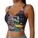 thumbnail image 2 of Balery Colorful Mushroom Sujetadores deportivos con espalda cruzada para mujer, acolchados, sin costuras, de alto impacto, ideales para yoga, gimnasio, entrenamiento y fitness.-Medium, 2 of 8