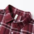 thumbnail image 4 of Mens Big & Tall Plaid Shirt, Short Sleeve Shirts for Men Summer Lightweight Casual Printed Button Down Lapel T-Shirts S-3XL, 4 of 7