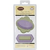 JustRite Stampers Custom Dies, Vintage Labels #4, 3/pkg