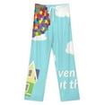 thumbnail image 3 of Up Balloons House Sky Pajamas Leisure Trousers Soft Warm Sleepwear Bottoms Loose Retro Nightwear, 3 of 6
