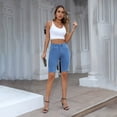 thumbnail image 2 of CAIXIA Jean Shorts Womens Low Waisted High Rise Vintage Denim Y2k Shorts Trendy Bermuda Shorts Ripped Baggy Jean Jorts Womens Shorts,XL, 2 of 8