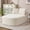Beige, variant on 67.5" Indoor Corduroy Chaise Lounge Oversized Sleeper Sofa Bed with 2 Pillows, No Assembly Needed,Green