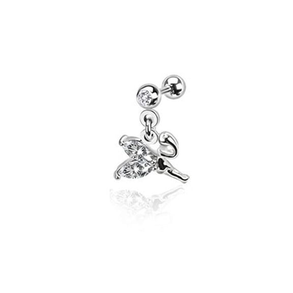 16ga Weeping Fairy Cartilage Rook Tragus Helix Stud - 3 Color Options
