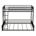 thumbnail image 4 of JERFIT Twin XL over Queen Floor Bunk Bed is quick and easy to assemble. It comes with a ladder for convenient getting on and off the bed. It has a fence for safety and reliability., 4 of 9