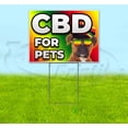 thumbnail image 1 of Cbd For Pets (18" x 24") Yard Sign, Includes Metal Step Stake, 1 of 6