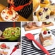 thumbnail image 3 of Herramientas de cocina coloridas, juego de espátulas de silicona, compatibles con antiadherentes, 5 piezas aptas para lavavajillas, resistencia a altas temperaturas, 8,5", diseño de una pieza sin, 3 of 4