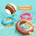 thumbnail image 4 of Flotador de piscina con forma de donut, 3 uds., divertidos juguetes de anillo para piscina, Fiesta EN LA Piscina, 4 of 5