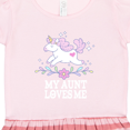 thumbnail image 3 of Inktastic My Aunt Loves Me Unicorn Outfit Gift Toddler Girl Dress, 3 of 4