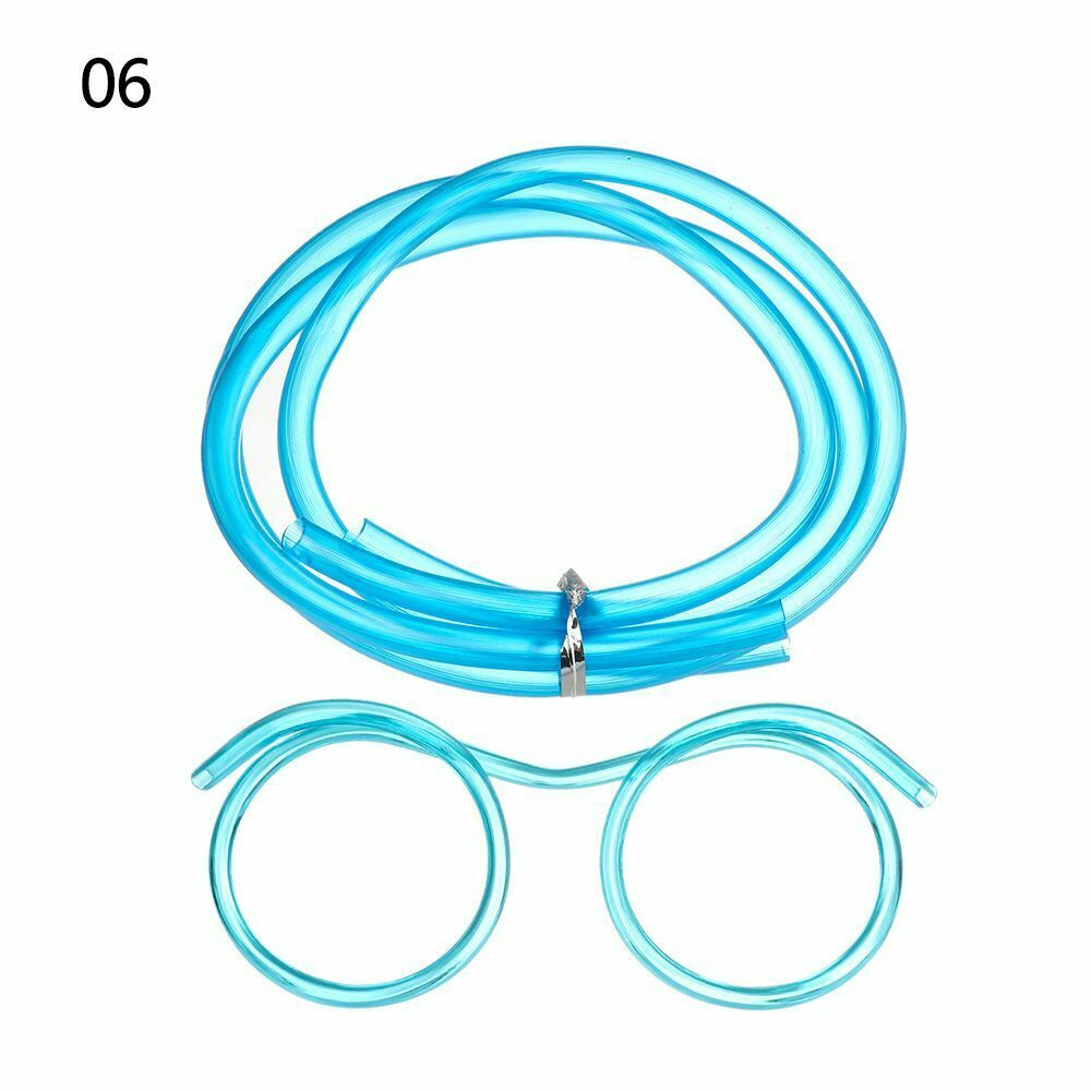 Child Straw Glasses Fun Drinking Straws Reusable Drink Party Games Gift