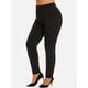 thumbnail image 1 of Leggings Interior Flocado Tamaño Plus Rosegal Leggings de talla grande, 1 of 5