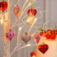 thumbnail image 3 of Artificial Rama Encendido Iluminado San Valentín Con El Corazón Centéntano para La Mesa Bodas en Del Manto, 3 of 9