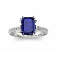 thumbnail image 6 of HeartsAndYou 2.7ct Natural Sapphire & Diamond Engagement Ring Bridal Set 14k SOLID White Gold, 6 of 9