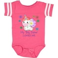 thumbnail image 3 of Inktastic My Big Sister Loves Me Cute Unicorn Boys or Girls Baby Bodysuit, 3 of 5