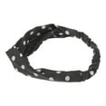 thumbnail image 5 of Unique Bargains 1 Pc Fashion Polka Dot Pattern Cross Elastic Hairband for Women Gray, 5 of 6