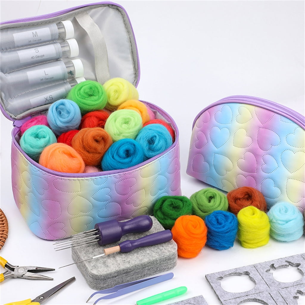 Needle Felting Starter Kits with Needle Pliers Felting Supplies for DIYs CraftAn1ma1Toy Felting Tool