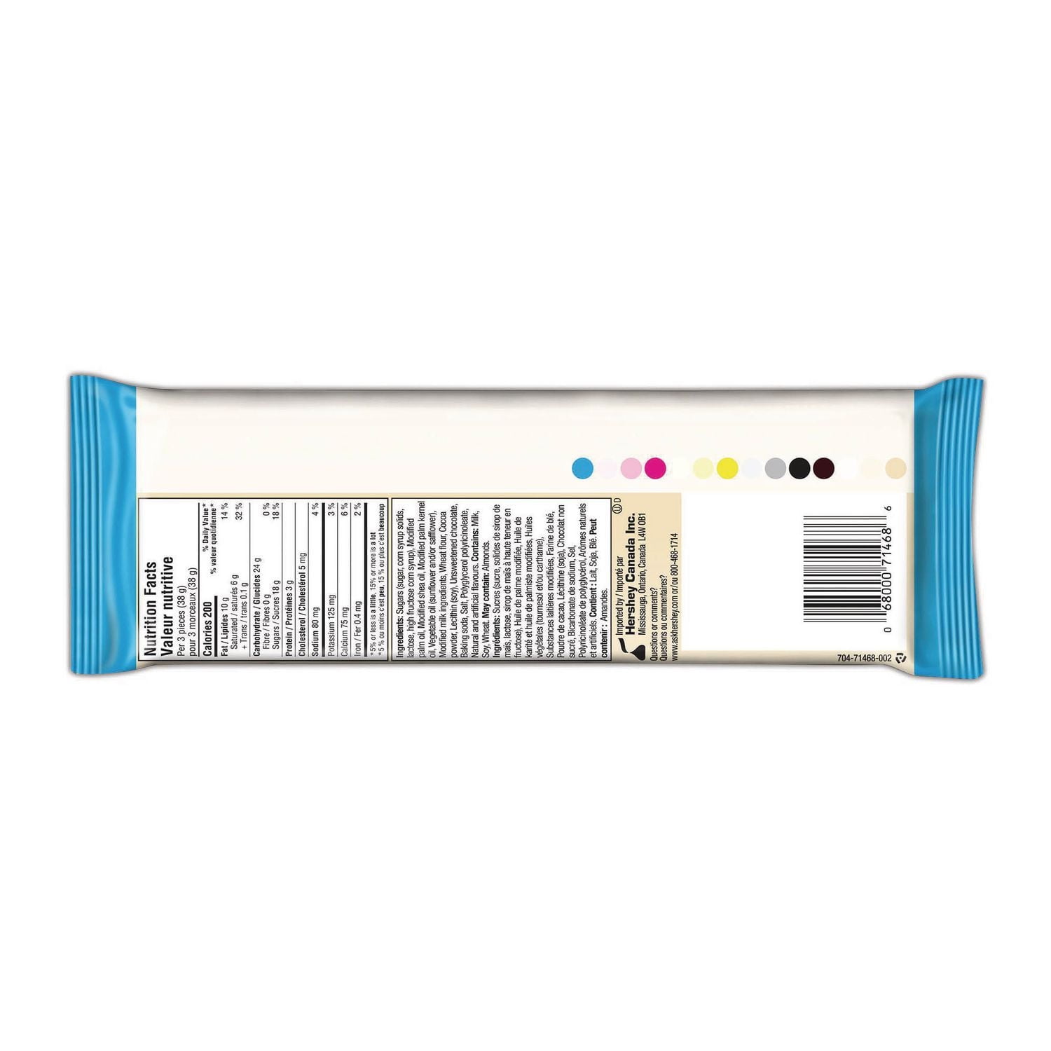 Les barres de friandise format collation COOKIES 'N' CRÈME de HERSHEY'S