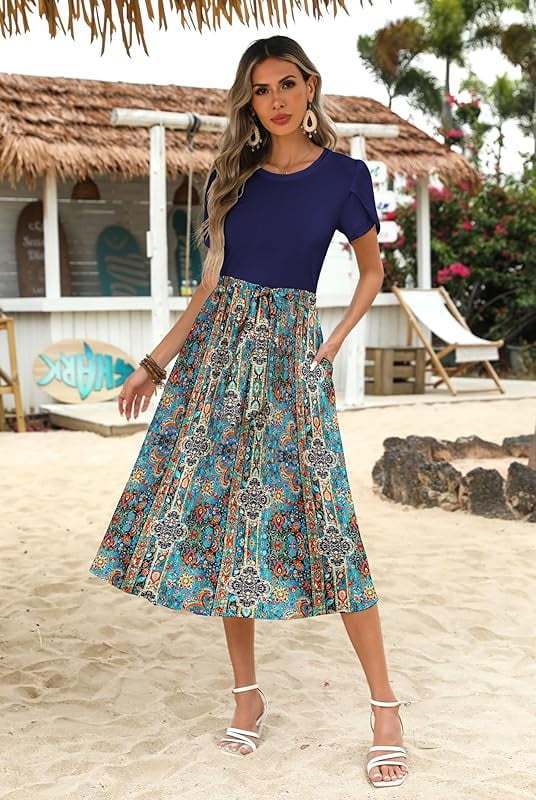 Free People Inspired Clothes Maxi Dresses For Seniors Zeagoo