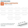 thumbnail image 4 of Picture Hang Solutions - 250 lb Capacity Heavy Duty Sawtooth Hanger with Screws 10 pieces per pack, 4 of 6