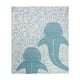thumbnail image 1 of Toalla de playa Sand Cloud Whale Shark Turquesa 100% algodón, 1 of 6