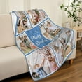 thumbnail image 5 of Custom Blanket with Picture Customized Flannel Throw Blankets, Gifts for Adult Kids Friends for Birthday Anniversary Christmas, Memorial Gift, Photo 3, 4 Sizes, 5 of 6