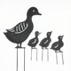 thumbnail image 1 of 4 postes de metal para jardín de patitos, adorno de animales de jardín hueco ER, 1 of 4