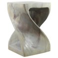 thumbnail image 2 of Strata Furniture 18x12" Traditional Wood Twist Stool/End Table in Gray, 2 of 6