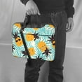 thumbnail image 6 of ZICANCN Laptop Case 15.6 inch, Tropical Orange Pineapple Work Shoulder Messenger Business Bag for Women and Men, 6 of 7