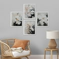thumbnail image 3 of PixonSign Framed Wall Art Elegant Magnolia Prints, Set of 4 Watercolor Soft Floral Paintings, Nature Wilderness Wall Décor, Vintage Retro Adhesive Canvas Posters for Bedroom - 11"x14" White, 3 of 5