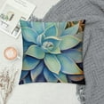 thumbnail image 2 of Fenyluxe Cactus Pillow Covers Decorative Throw Pillow Cover Cacti Succulent Cactus Flower Pillow Case Square Tropical Cushion Cover for Home Sofa/Bench/Couch 18x18in, 2 of 5