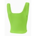 thumbnail image 2 of Women's Square Neck Crop Top Basic Sleeveless Fitted Tank Top Casual Cami, 2 of 5